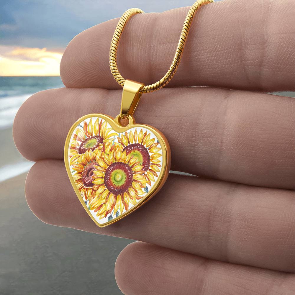 Sunflower pendant