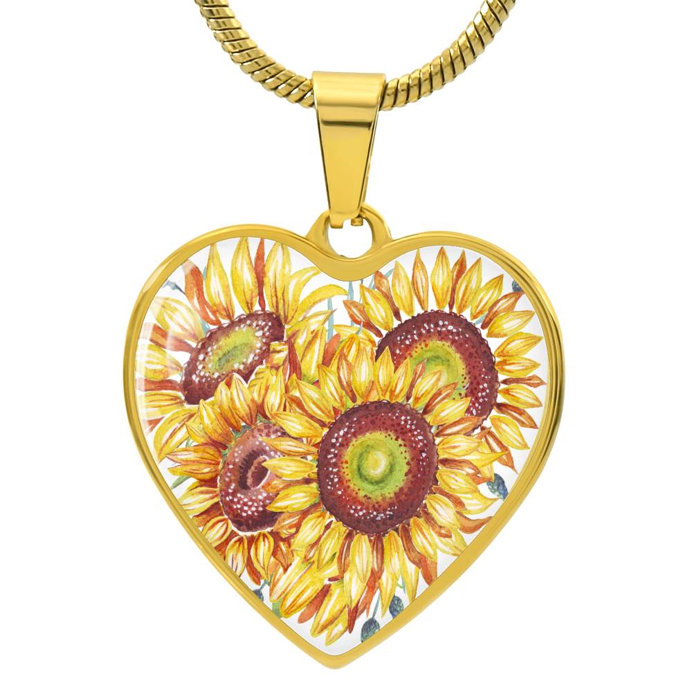 Sunflower pendant