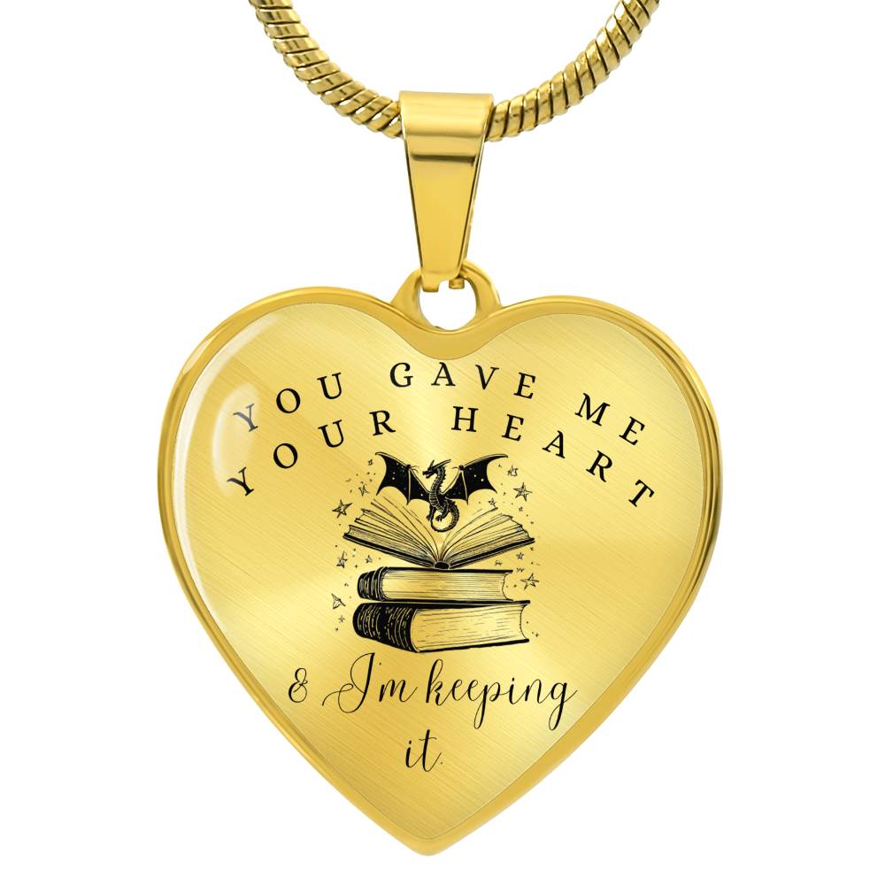 Dragon heart necklace fourth wing