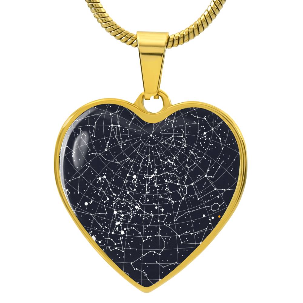 Star map pendant