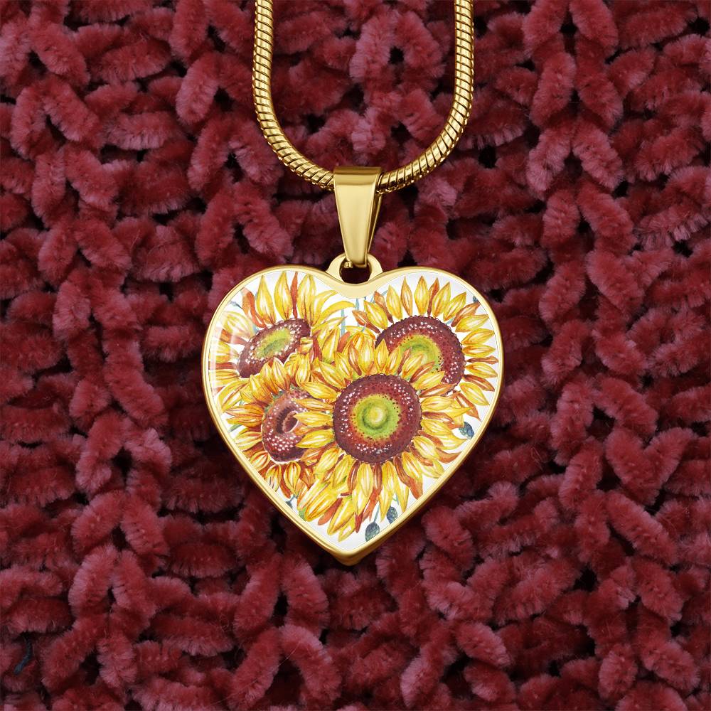Sunflower pendant