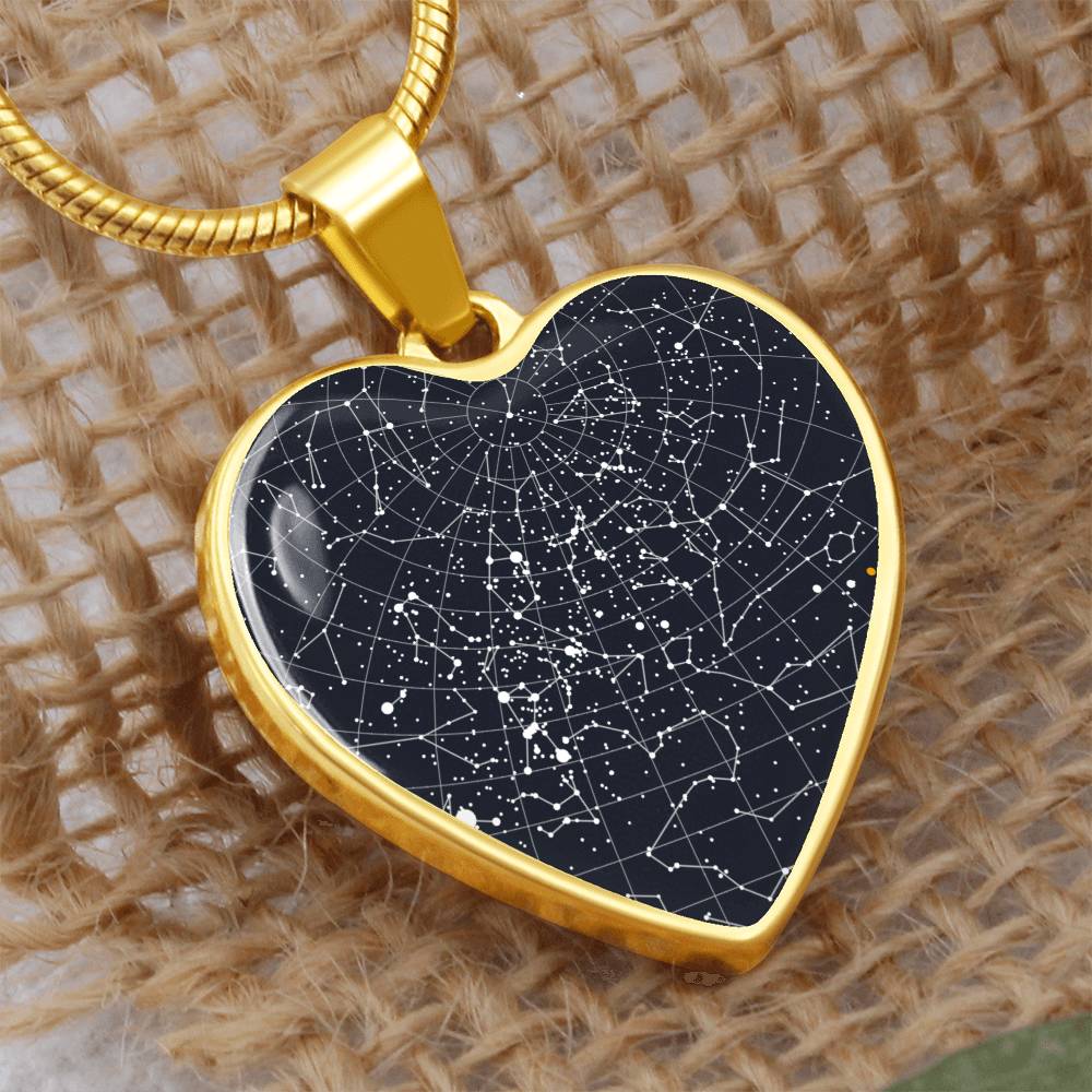 Star map pendant