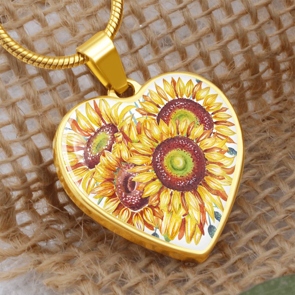 Sunflower pendant