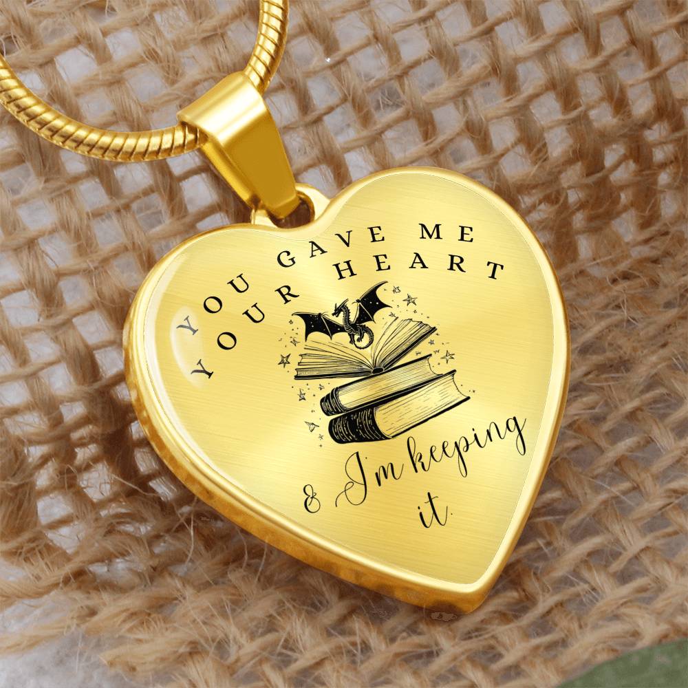 Dragon heart necklace fourth wing