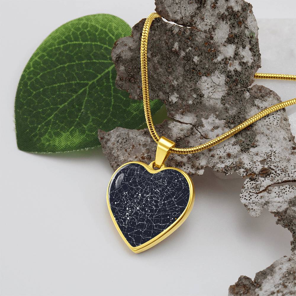 Star map pendant