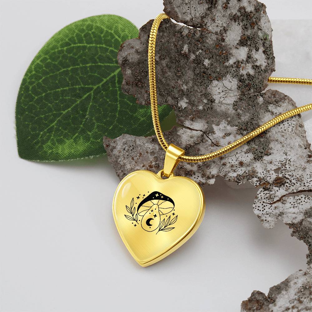 Cute Celestial Mushroom Layering Necklace