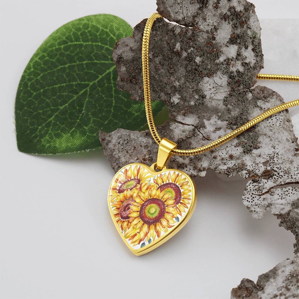 Sunflower pendant
