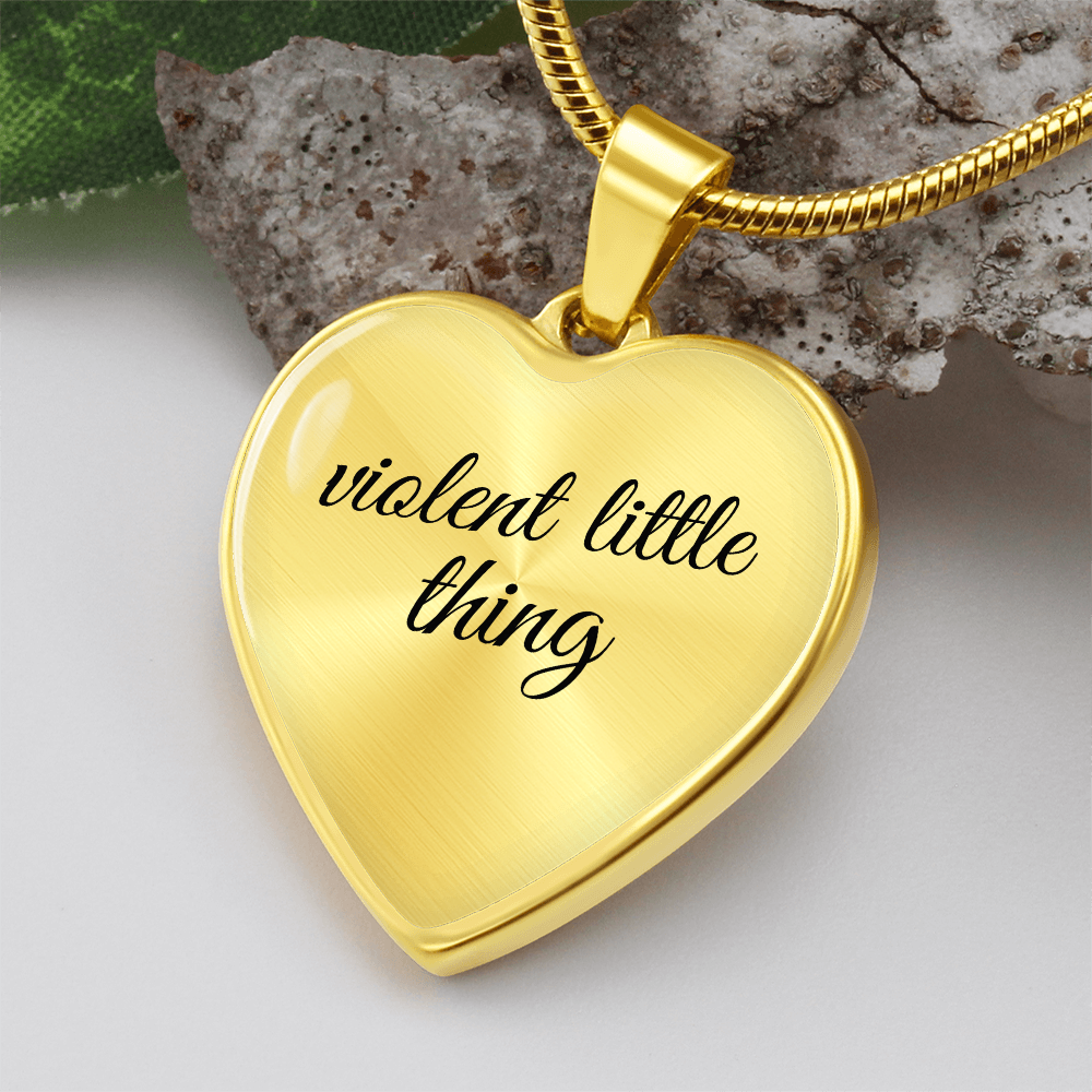 Violent Little Thing Necklace Fourth Wing Inspired Jewelry Romantasy Merch Wife Girlfriend Gift