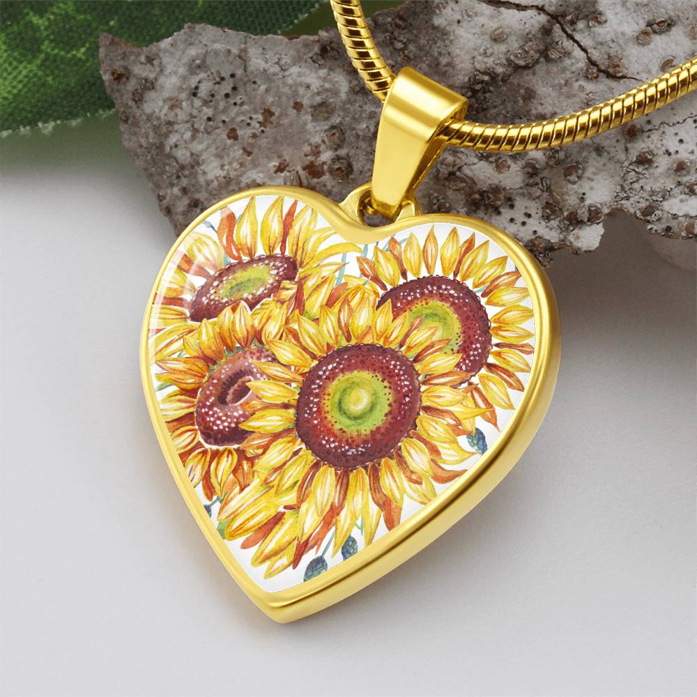 Sunflower pendant