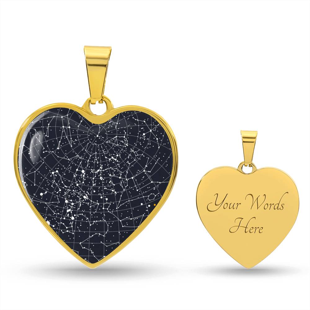 Star map pendant