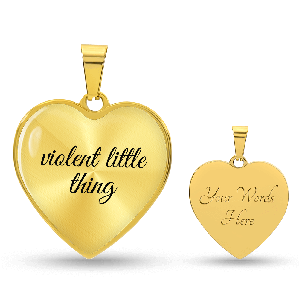 Violent Little Thing Necklace Fourth Wing Inspired Jewelry Romantasy Merch Wife Girlfriend Gift