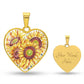 Sunflower pendant