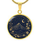 Acotar Merch,Acotar Jewelry,Acotar Wedding,Velaris Gold Star and Mountain Pendant with Engraving