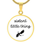 Violent Little Thing Necklace Fourth Wing Inspired Jewelry Onyx Storm Inspired Necklace Bookish Merch
