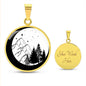 ACOTAR Necklace - Velaris Stars, Moon, Mountains | Silver or Gold | Personalize with S+N, Forever, Anniversary | Stylish Fan-Adored Jewelry!