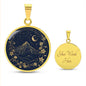 Acotar Merch,Acotar Jewelry,Acotar Wedding,Velaris Gold Star and Mountain Pendant with Engraving