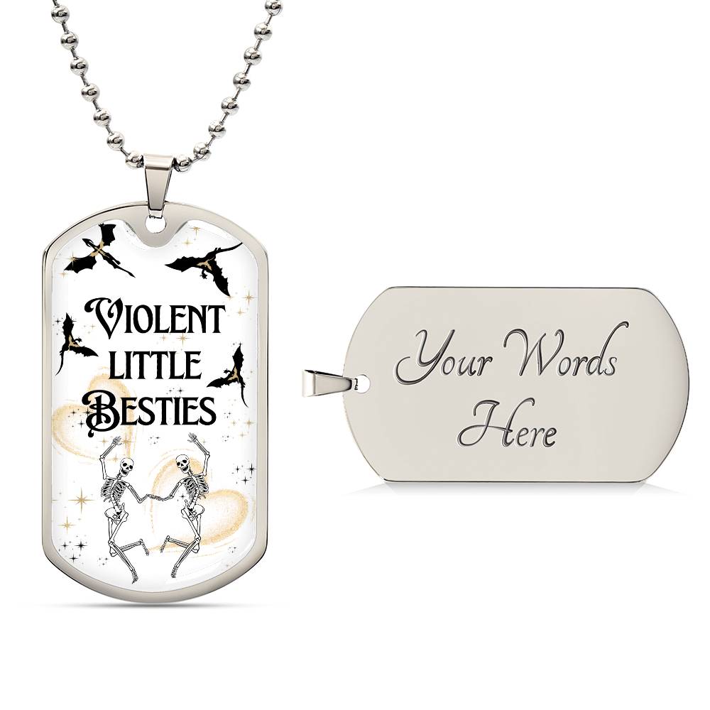 Bookish Best Friend Birthday Gift for Her Fourth Wing Romantasy Reader Best Friend Necklace Bookstagram Booktok Bestie Bday