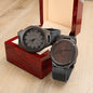 Personalized Handwritten Signature Watch Gift for Dad, Fathers Day Gift for Husband, Memorial Gift for Brother Loss of Parent Gift, Engraved Message Wood Watch