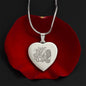 Baseball Mama Engraved Heart Necklace