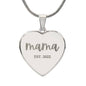 Cursive Mama Necklce on Heart Pendant