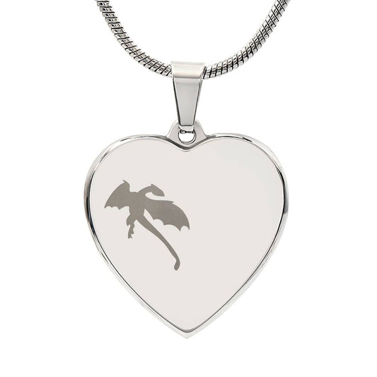 Fourth Wing Necklace Dragon Pendant in Silver, Gold • Year of the Dragon Necklace • Basgiath Bookish Jewelry Gift for Friend