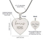 Engraved Bonus mama heart pendant