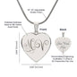 Couple Necklace in Silver or Gold Finish, Personalized Jewelry, Valentines Day Gift, Valentines Day Necklace for Girlfriend, Anniversary Gift