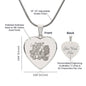 Baseball Mama Engraved Heart Necklace