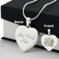 Baseball Mama Engraved Heart Necklace