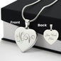 Couple Necklace in Silver or Gold Finish, Personalized Jewelry, Valentines Day Gift, Valentines Day Necklace for Girlfriend, Anniversary Gift