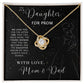 Prom Pave Knot Necklace from Mom and Dad