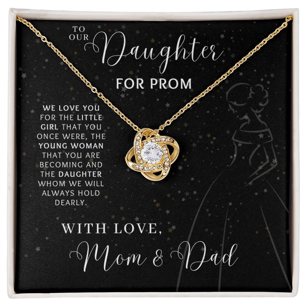 Prom Pave Knot Necklace from Mom and Dad