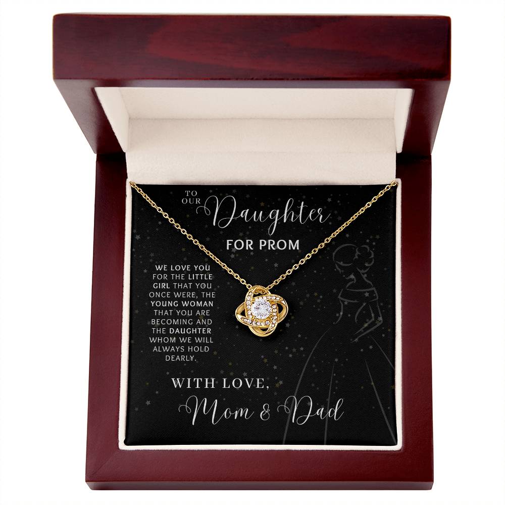 Prom Pave Knot Necklace from Mom and Dad