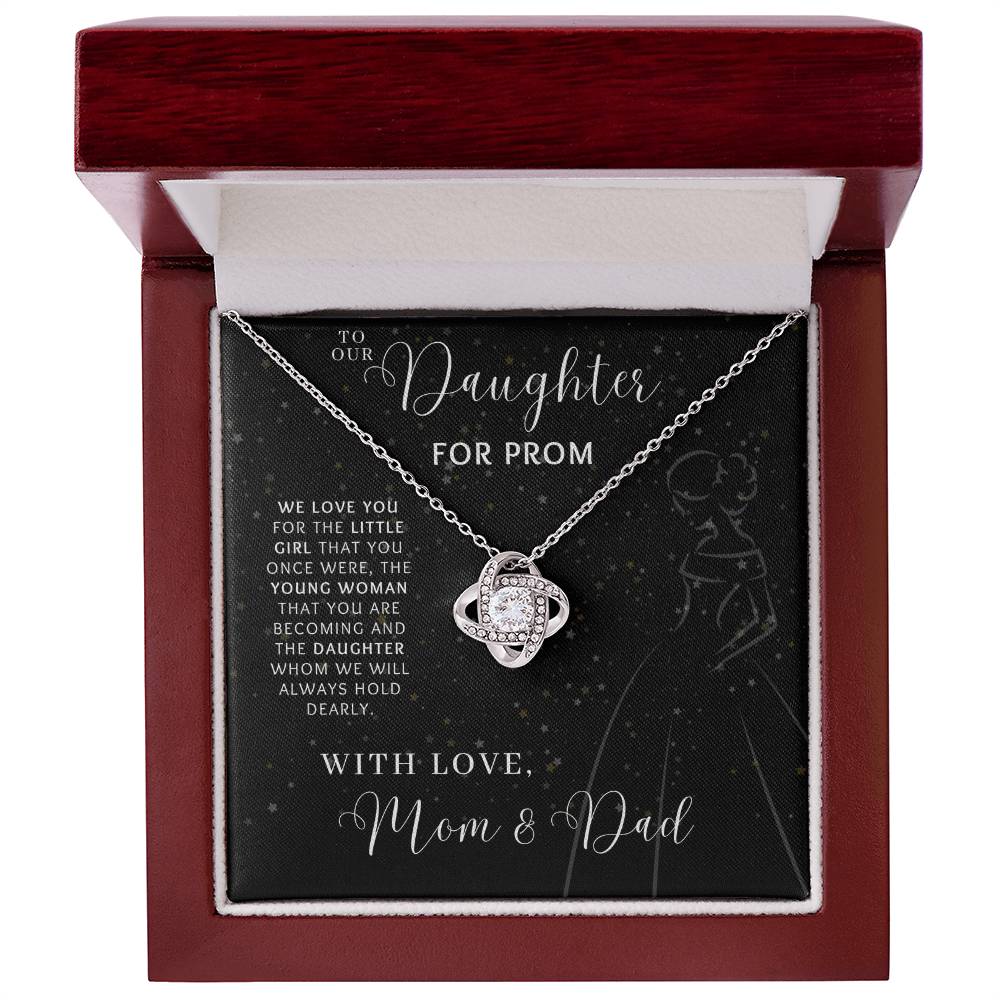 Prom Pave Knot Necklace from Mom and Dad