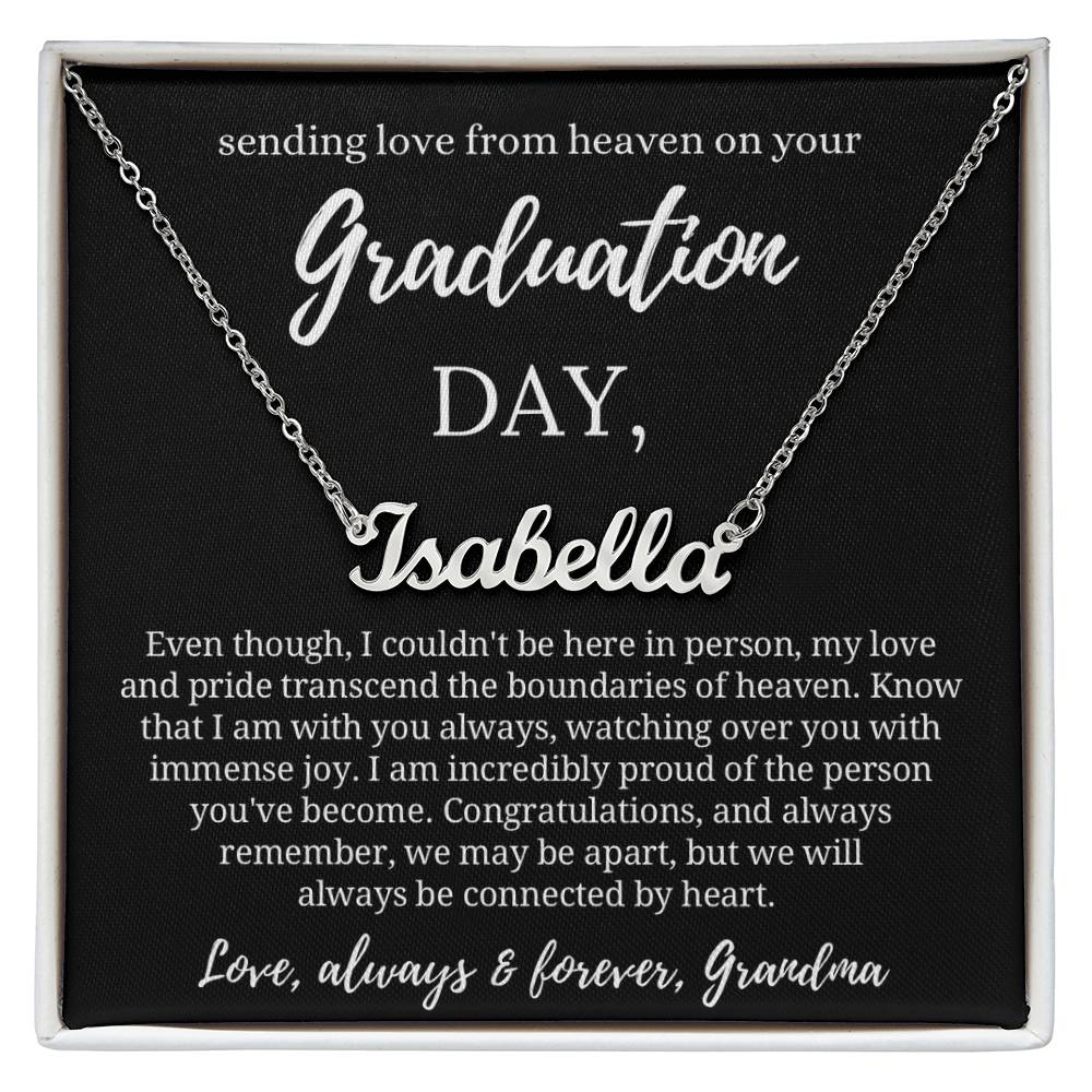 Graduation Gift from Guardian Angel, Graduation Necklace from Heaven