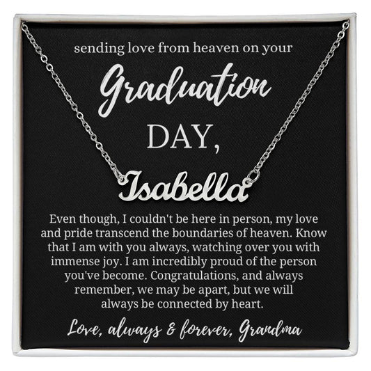 Graduation Gift from Guardian Angel, Graduation Necklace from Heaven