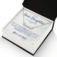 Personalized name necklace for daughter graduation