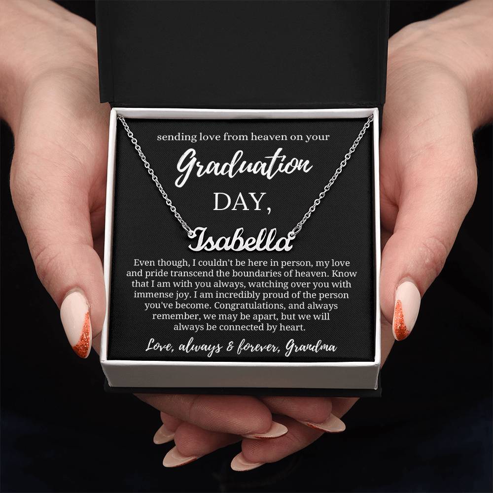 Graduation Gift from Guardian Angel, Graduation Necklace from Heaven