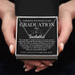 Message from Heaven for Graduation, Gradiation Goft from Guardian Angel, Personalized Gradiation Necklace from Dad