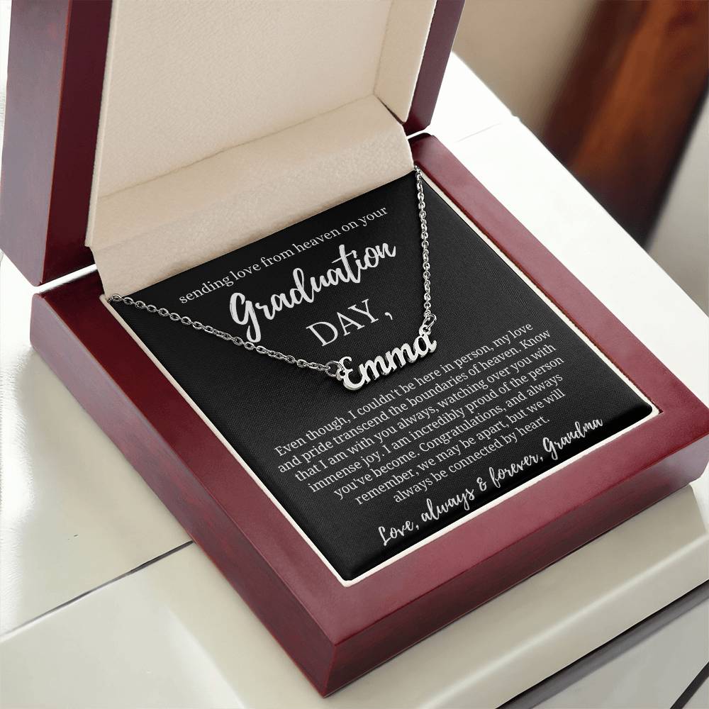 Graduation Gift from Guardian Angel, Graduation Necklace from Heaven