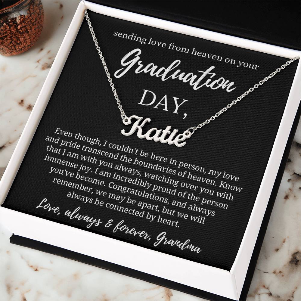 Graduation Gift from Guardian Angel, Graduation Necklace from Heaven