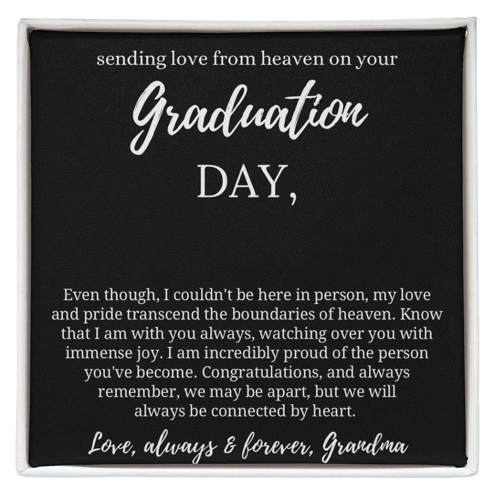 Graduation Gift from Guardian Angel, Graduation Necklace from Heaven