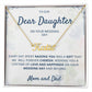 Personalized name necklace for daughter graduation