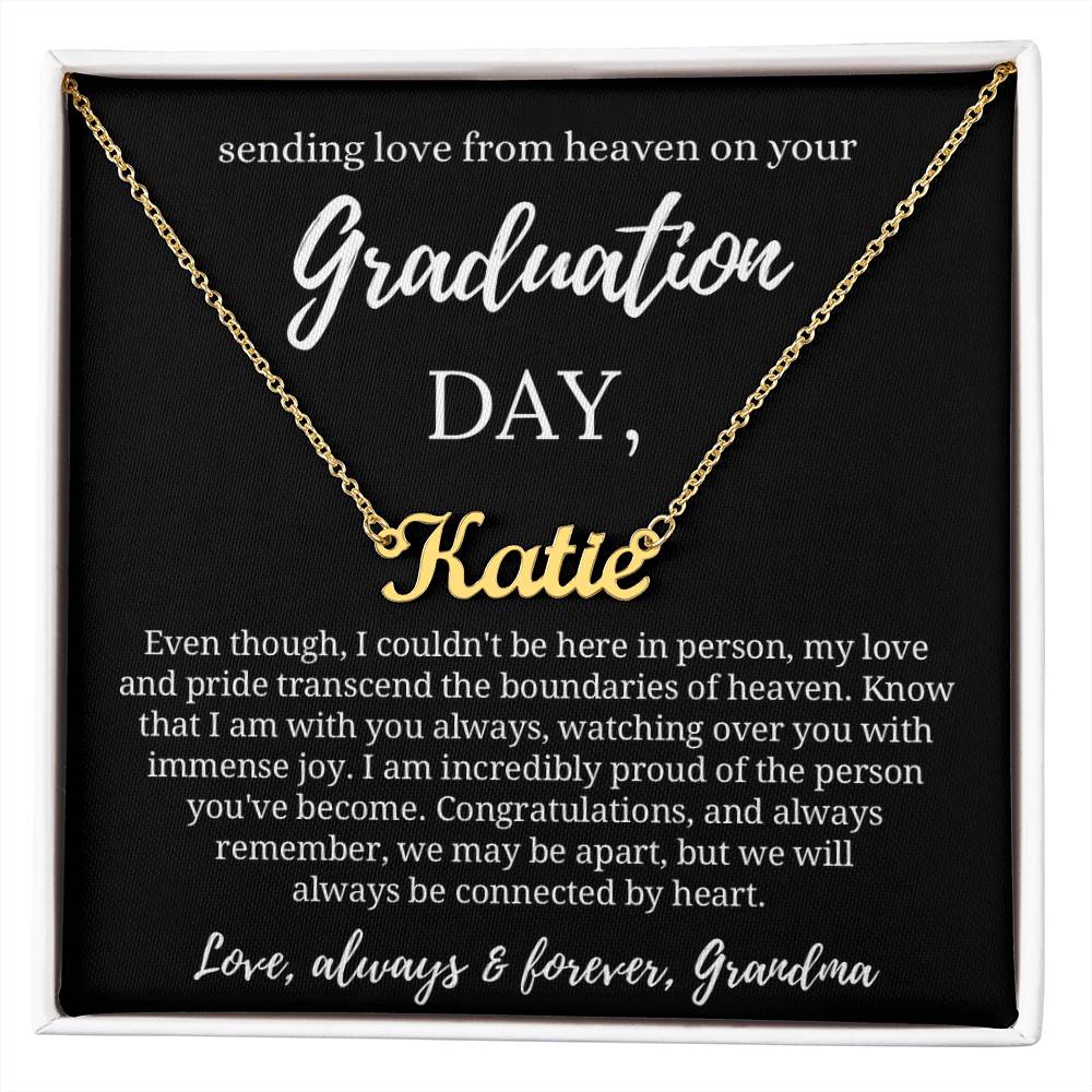 Graduation Gift from Guardian Angel, Graduation Necklace from Heaven