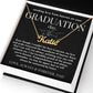Message from Heaven for Graduation, Gradiation Goft from Guardian Angel, Personalized Gradiation Necklace from Dad