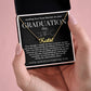 Message from Heaven for Graduation, Gradiation Goft from Guardian Angel, Personalized Gradiation Necklace from Dad