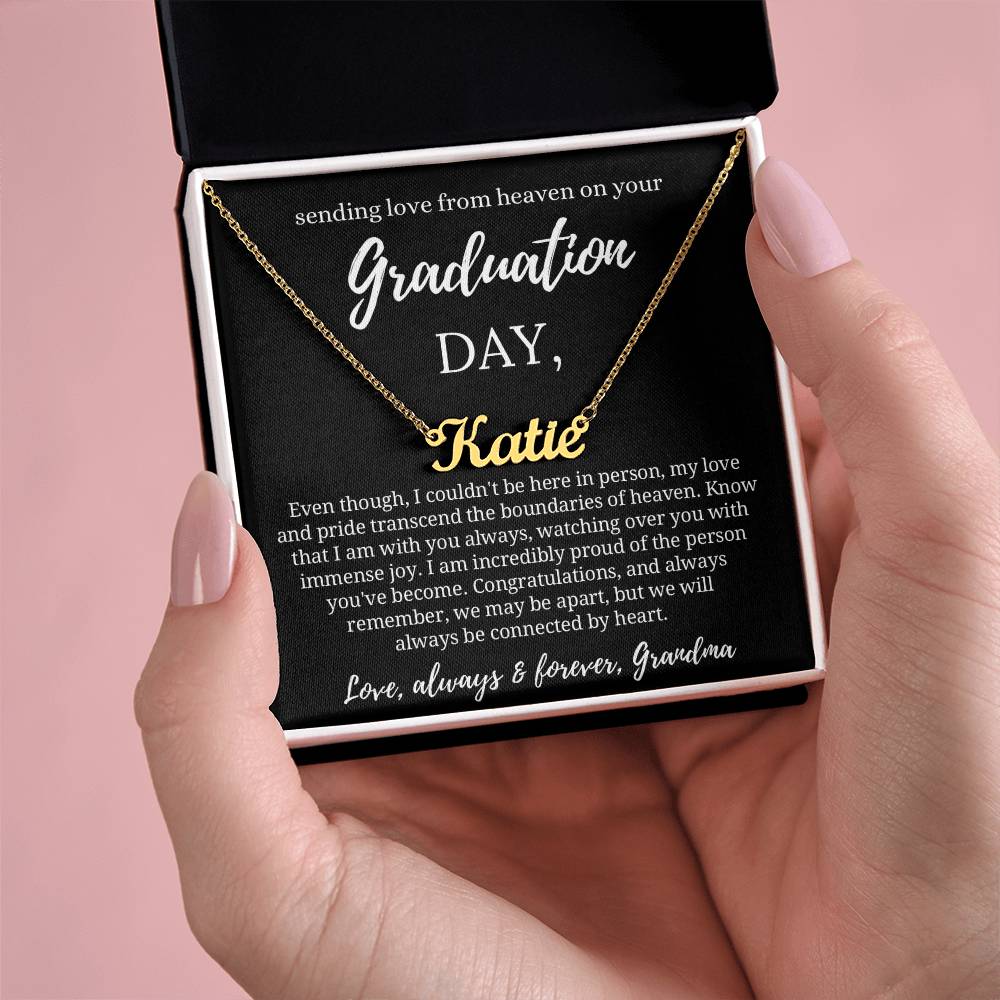 Graduation Gift from Guardian Angel, Graduation Necklace from Heaven