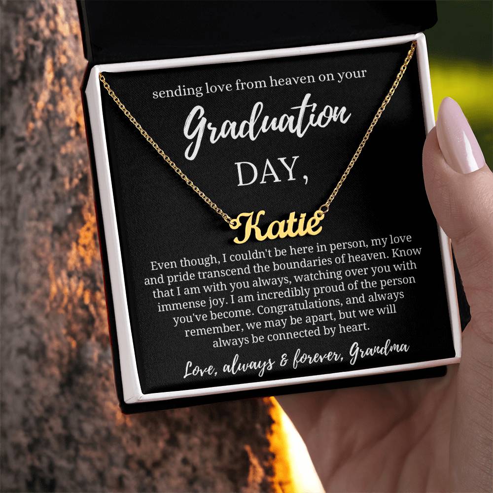 Graduation Gift from Guardian Angel, Graduation Necklace from Heaven