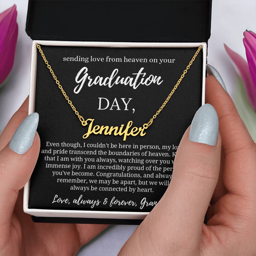 Graduation Gift from Guardian Angel, Graduation Necklace from Heaven