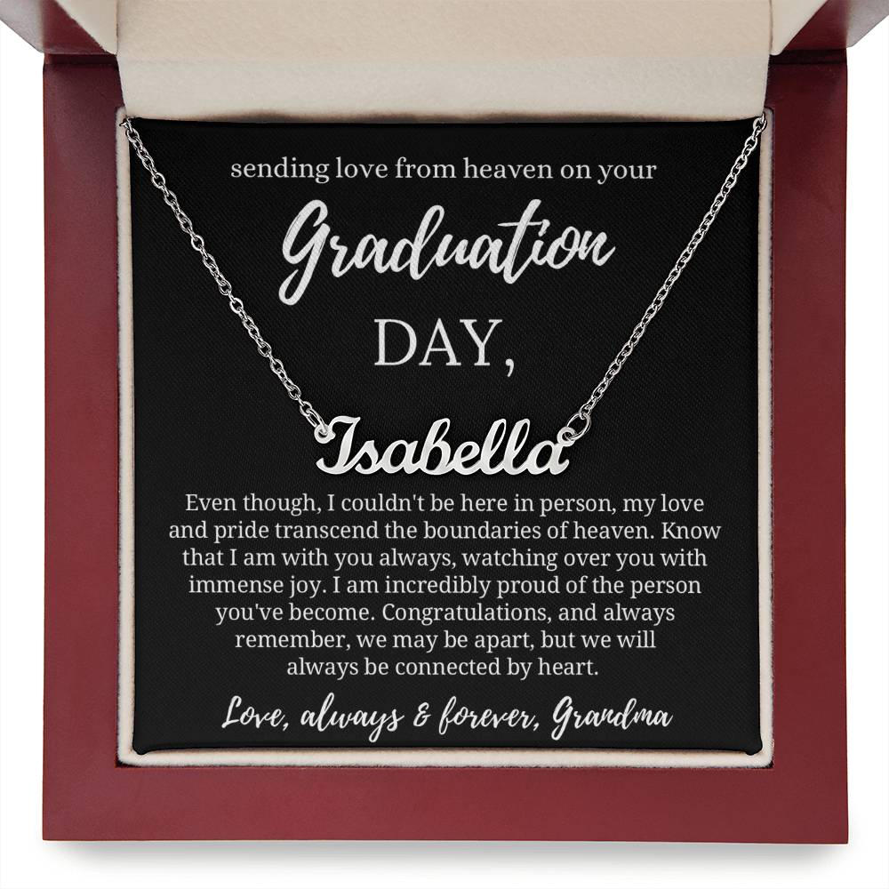 Graduation Gift from Guardian Angel, Graduation Necklace from Heaven